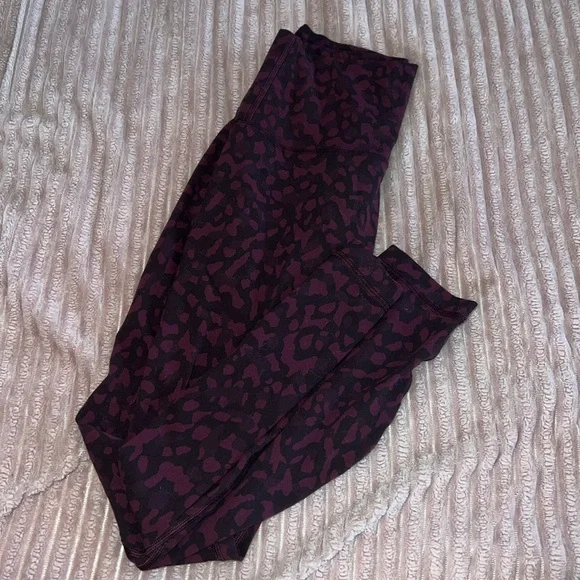 Lululemon Align Pant II 25" Formation Camo Dark Adobe Multi, size 4.